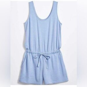 Lou & Grey x LOFT Elastic Romper Outfit Soft Stretchy Comfy Loungewear Pockets